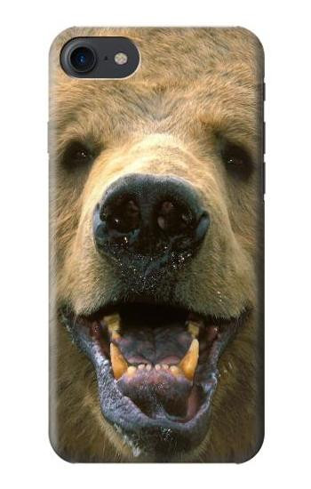 S0840 Grizzly Bear Face Case For iPhone 7, iPhone 8