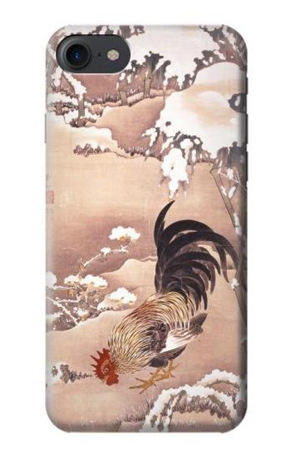 S1332 Ito Jakuchu Rooster Case For iPhone 7, iPhone 8
