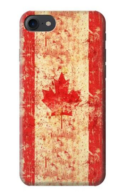 S1603 Canada Flag Old Vintage Case For iPhone 7, iPhone 8