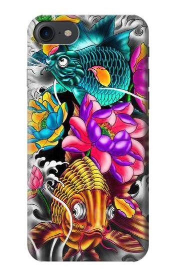 S1630 Fish Japanese Oriental Tattoo Case For iPhone 7, iPhone 8