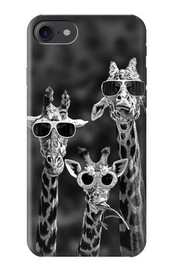 S2327 Giraffes With Sunglasses Case For iPhone 7, iPhone 8