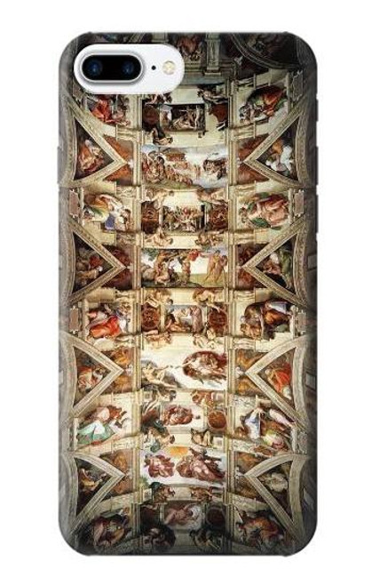 S0177 Michelangelo Chapel ceiling Case For iPhone 7 Plus, iPhone 8 Plus