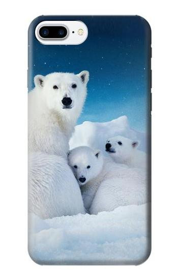 S0285 Polar Bear Family Arctic Case For iPhone 7 Plus, iPhone 8 Plus