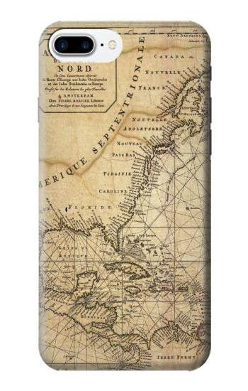 S2506 Exploration North America Map Case For iPhone 7 Plus, iPhone 8 Plus