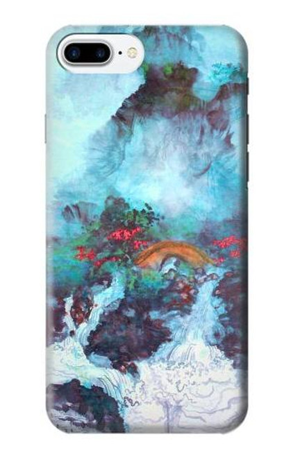 S2724 White Dragon Pool Lui Haisu Case For iPhone 7 Plus, iPhone 8 Plus