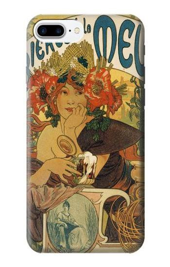 S2740 Alphonse Mucha Bieres De La Muse Case For iPhone 7 Plus, iPhone 8 Plus