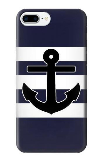 S2758 Anchor Navy Case For iPhone 7 Plus, iPhone 8 Plus