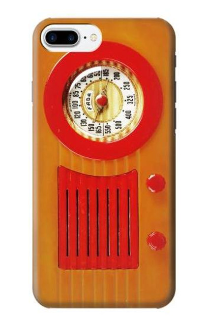 S2780 Vintage Orange Bakelite Radio Case For iPhone 7 Plus, iPhone 8 Plus
