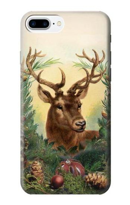 S2841 Vintage Reindeer Christmas Case For iPhone 7 Plus, iPhone 8 Plus