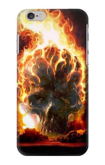 S0863 Hell Fire Skull Case For iPhone 6 6S