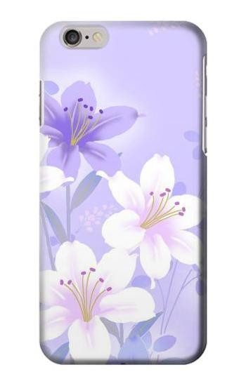 S2361 Purple White Flowers Case For iPhone 6 6S