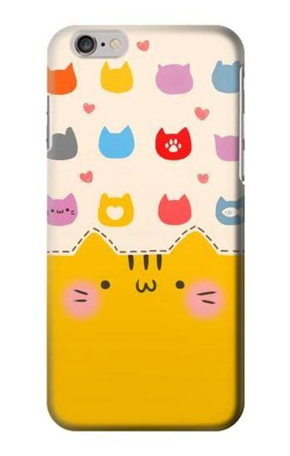 S2442 Cute Cat Cartoon Funny Case For iPhone 6 6S