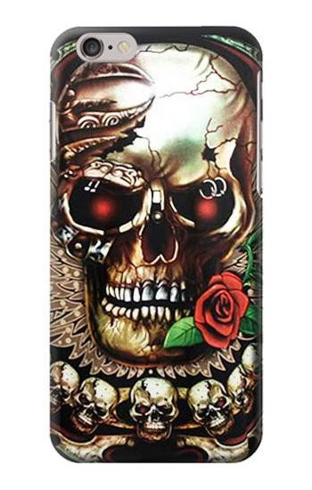 S0753 Skull Wing Rose Punk Case For iPhone 6 Plus, iPhone 6s Plus