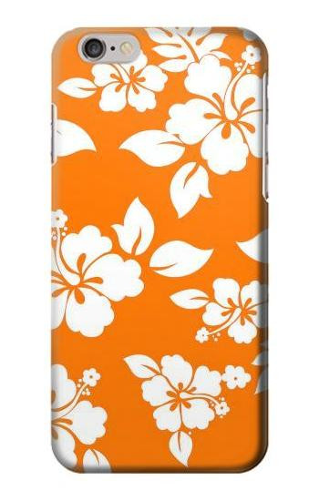 S2245 Hawaiian Hibiscus Orange Pattern Case For iPhone 6 Plus, iPhone 6s Plus