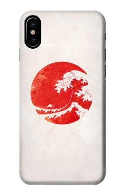 S3237 Waves Japan Flag Case For iPhone 7, iPhone 8