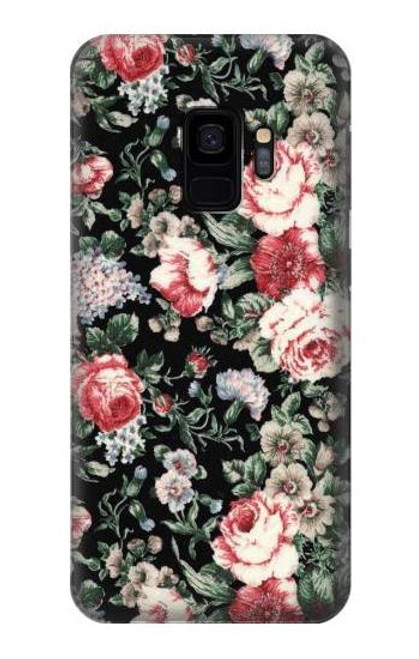 S2727 Vintage Rose Pattern Case For Samsung Galaxy S9