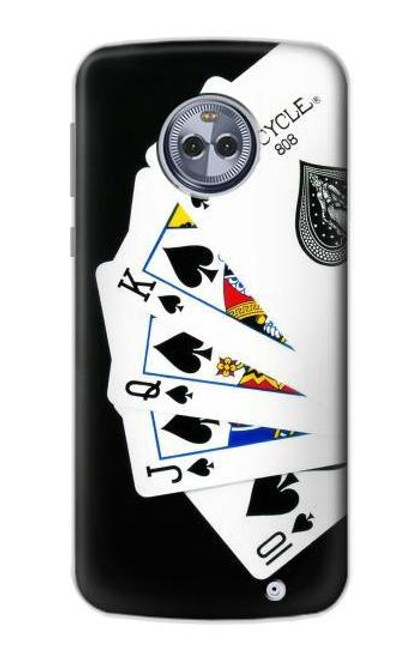 S1078 Poker Royal Straight Flush Case For Motorola Moto X4