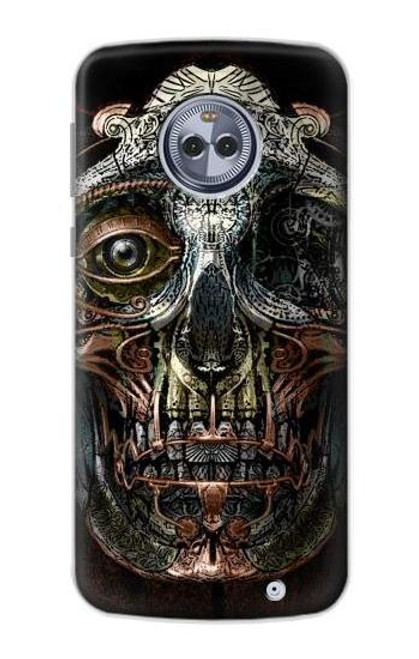 S1685 Steampunk Skull Head Case For Motorola Moto X4