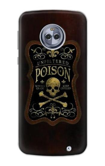 S2649 Unfiltered Poison Vintage Glass Bottle Case For Motorola Moto X4