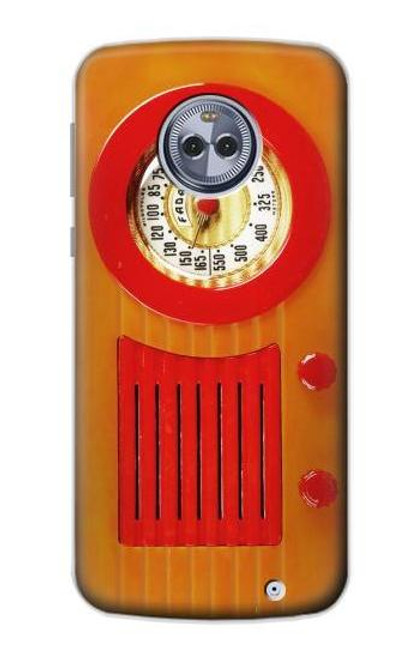S2780 Vintage Orange Bakelite Radio Case For Motorola Moto X4