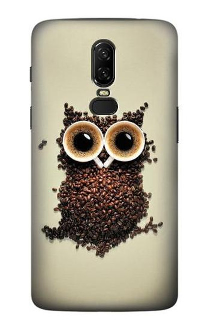 S0360 Coffee Owl Case For OnePlus 6
