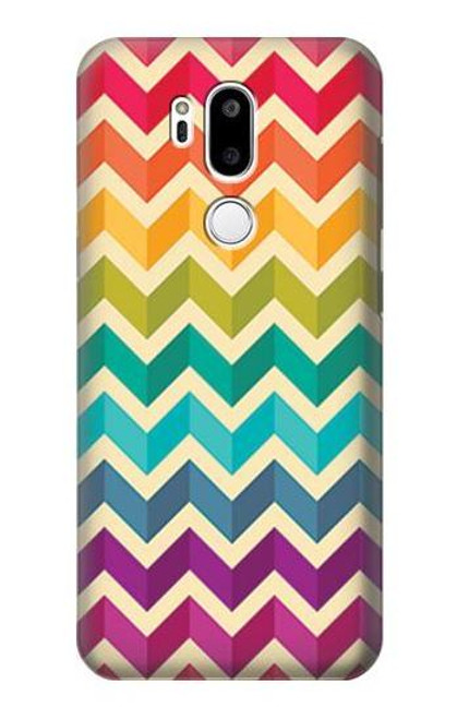 S2362 Rainbow Colorful Shavron Zig Zag Pattern Case For LG G7 ThinQ
