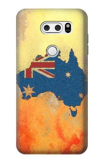 S2494 Australia Flag Map Rock Texture Case For LG V30, LG V30 Plus, LG V30S ThinQ, LG V35, LG V35 ThinQ