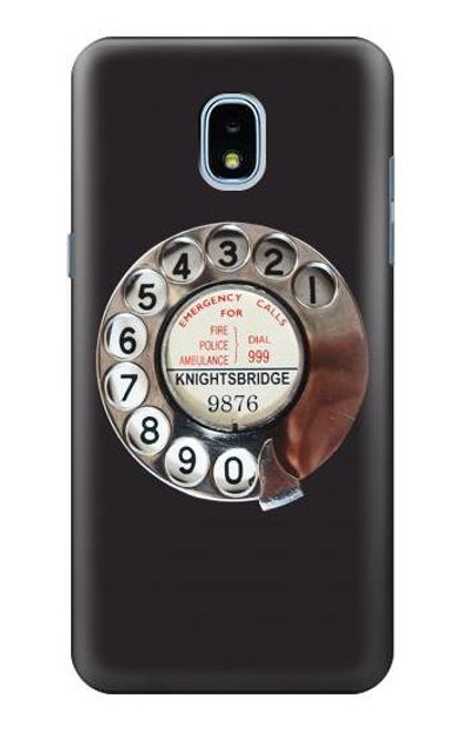 S0059 Retro Rotary Phone Dial On Case For Samsung Galaxy J3 (2018), J3 Star, J3 V 3rd Gen, J3 Orbit, J3 Achieve, Express Prime 3, Amp Prime 3
