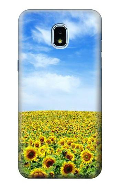 S0232 Sunflower Case For Samsung Galaxy J3 (2018), J3 Star, J3 V 3rd Gen, J3 Orbit, J3 Achieve, Express Prime 3, Amp Prime 3