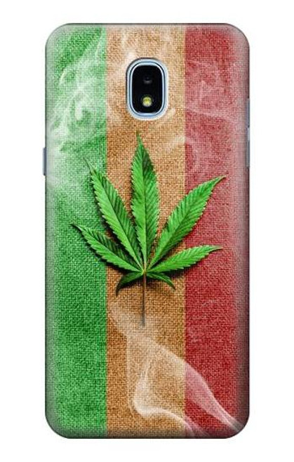 S2109 Marijuana Rasta Flag Case For Samsung Galaxy J3 (2018), J3 Star, J3 V 3rd Gen, J3 Orbit, J3 Achieve, Express Prime 3, Amp Prime 3