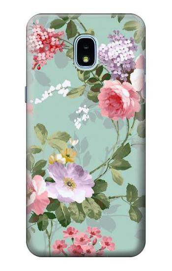 S2178 Flower Floral Art Painting Case For Samsung Galaxy J3 (2018), J3 Star, J3 V 3rd Gen, J3 Orbit, J3 Achieve, Express Prime 3, Amp Prime 3