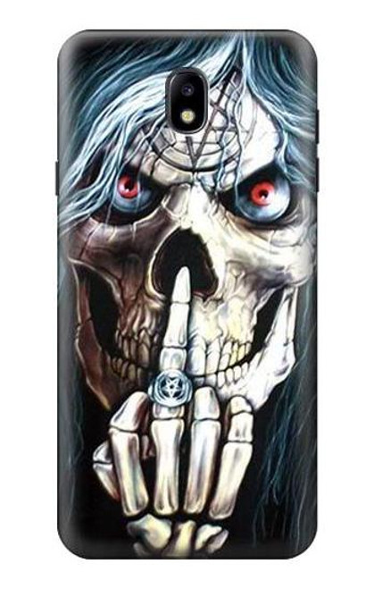 S0222 Skull Pentagram Case For Samsung Galaxy J7 (2018), J7 Aero, J7 Top, J7 Aura, J7 Crown, J7 Refine, J7 Eon, J7 V 2nd Gen, J7 Star