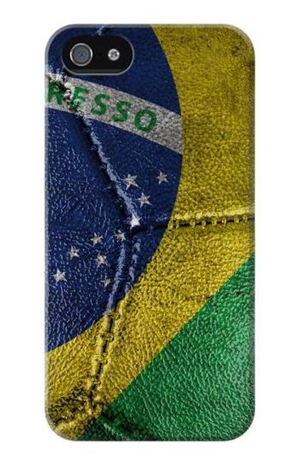 S3297 Brazil Flag Vintage Football Graphic Case For iPhone 5 5S SE