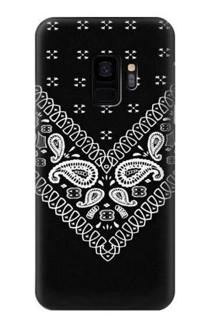 S3363 Bandana Black Pattern Case For Samsung Galaxy S9