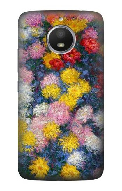S3342 Claude Monet Chrysanthemums Case For Motorola Moto E4 Plus