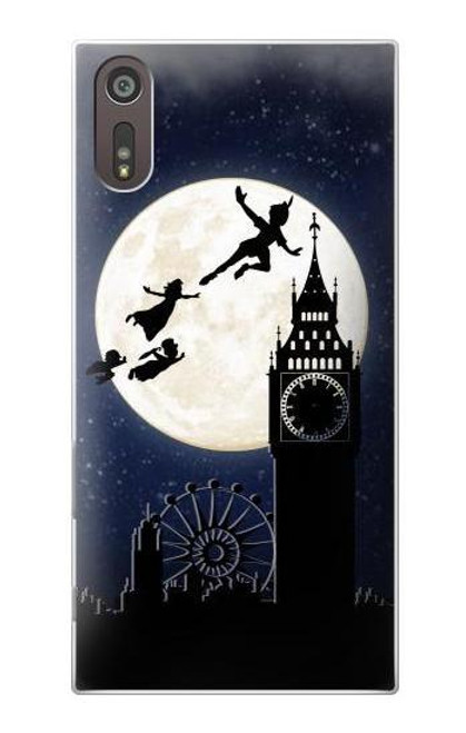 S3249 Peter Pan Fly Full Moon Night Case For Sony Xperia XZ