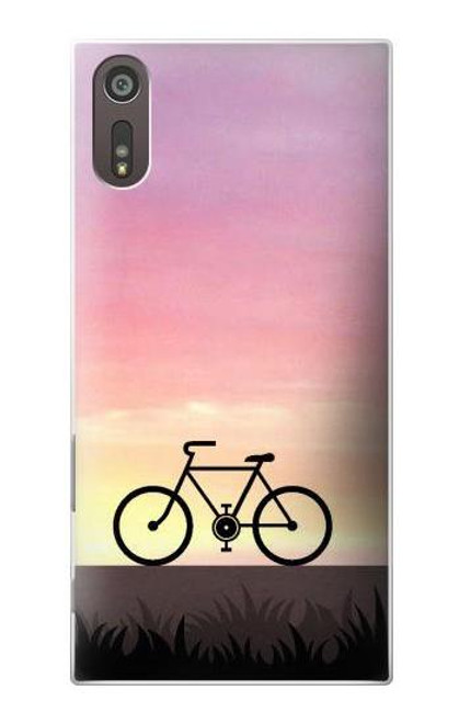 S3252 Bicycle Sunset Case For Sony Xperia XZ