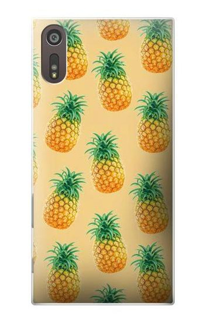 S3258 Pineapple Pattern Case For Sony Xperia XZ