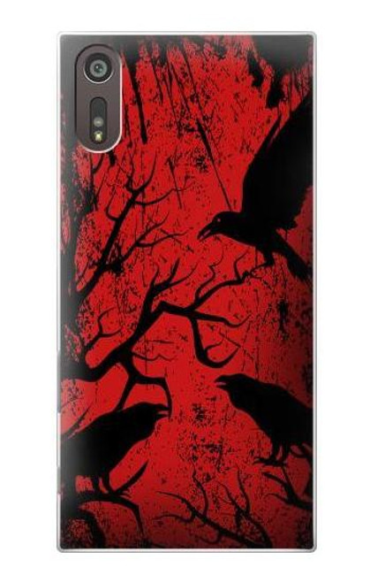 S3325 Crow Black Blood Tree Case For Sony Xperia XZ