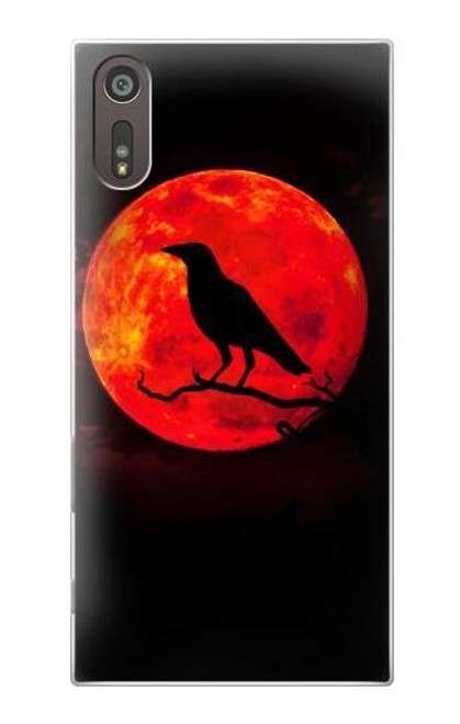 S3328 Crow Red Moon Case For Sony Xperia XZ