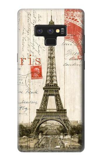 S2108 Eiffel Tower Paris Postcard Case For Note 9 Samsung Galaxy Note9