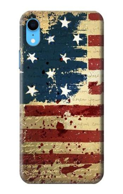 S2349 Old American Flag Case For iPhone XR