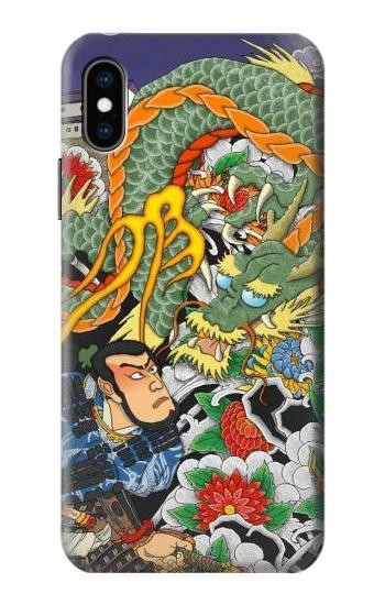 S0454 Japan Tattoo Case For iPhone X, iPhone XS