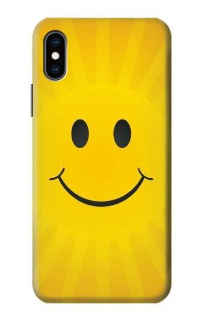 S1146 Yellow Sun Smile Case For iPhone X, iPhone XS