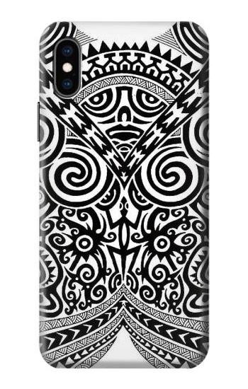 S1655 Maori Tattoo Case For iPhone X, iPhone XS