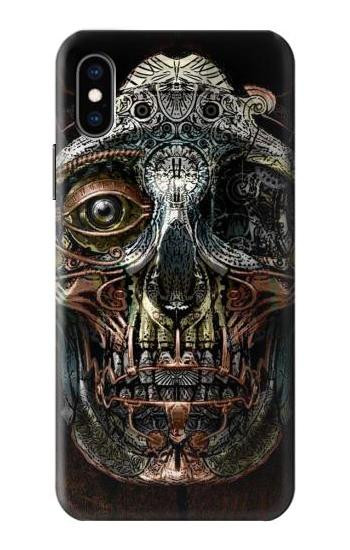 S1685 Steampunk Skull Head Case For iPhone X, iPhone XS