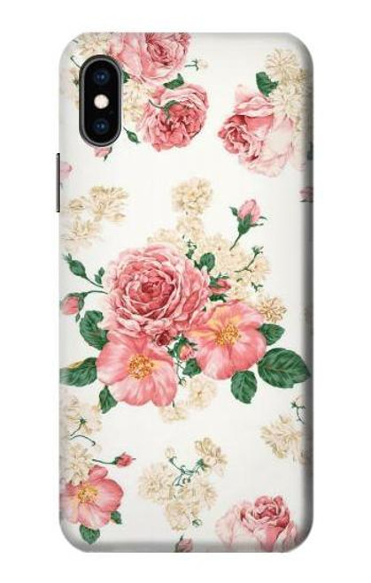 S1859 Rose Pattern Case For iPhone X, iPhone XS