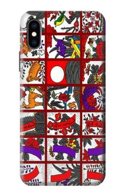 S1923 Hanafuda Japanese Flower Card Case For iPhone X, iPhone XS