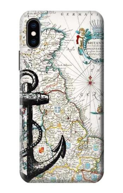 S1962 Nautical Chart Case For iPhone X, iPhone XS