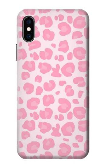 S2213 Pink Leopard Pattern Case For iPhone X, iPhone XS